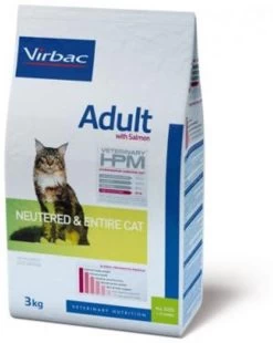 Virbac Veterinary Hpm Adult Neutered & Entire - Kattenvoer Met Zalm - 3kg