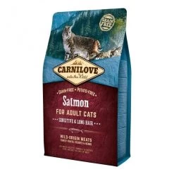Carnilove Adult Sensitive & Long Hair Zalm Kattenvoer 2kg