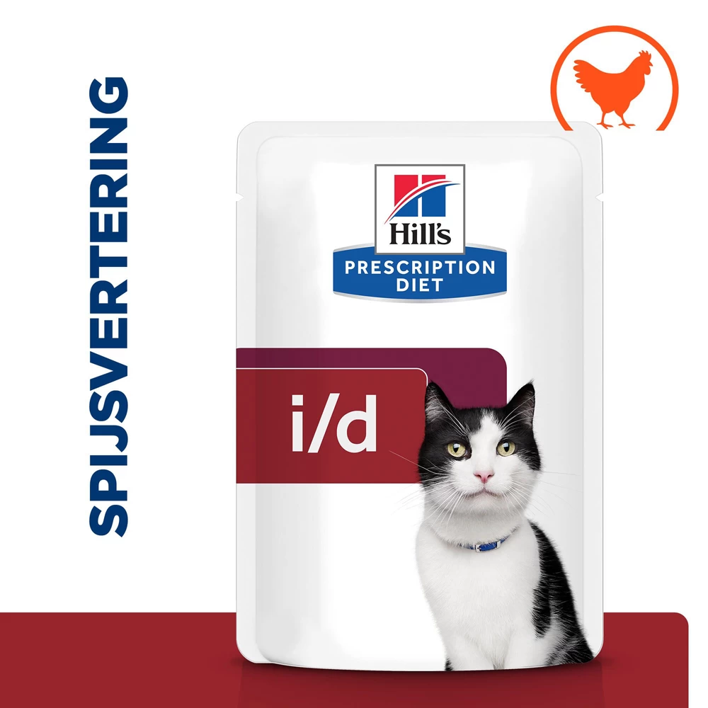 Hill's Hill’s Prescription Diet I/D – Kattenvoer Met Kip – Maaltijdzakjes 12x85g 2 Hill's Hill’s Prescription Diet I/D – Kattenvoer Met Kip – Maaltijdzakjes 12x85g - Afbeelding 2