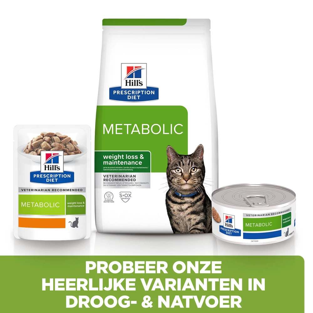 Hill's Hill’s Prescription Diet Metabolic – Kattenvoer Met Kip – 1,5kg 6 Hill's Hill’s Prescription Diet Metabolic – Kattenvoer Met Kip – 1,5kg - Afbeelding 6
