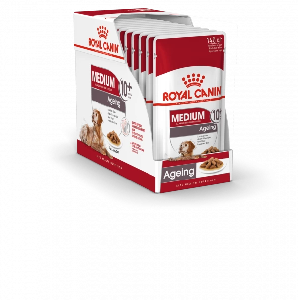 Royal Canin Medium Ageing 10+ Hondenvoer 10x 140g 1 Royal Canin Medium Ageing 10+ Hondenvoer 10x 140g