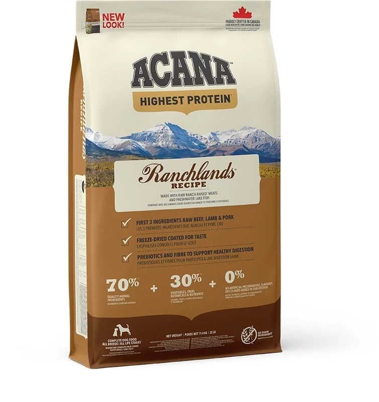 Acana High Proteïn Ranchlands Hond 6kg 1 Acana High Proteïn Ranchlands Hond 6kg