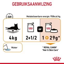 Royal Canin Hair & Skin Care Natvoer In Gravy Kattenvoer 12x85g -Huisdierbenodigdheden Winkel Royal Canin Hair Skin Care Gravy Kat NL 10