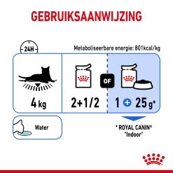 Royal Canin Indoor Sterilised In Jelly Kattenvoer 12x85g -Huisdierbenodigdheden Winkel Royal Canin Indoor Sterilised Jelly Kat NL Dosage
