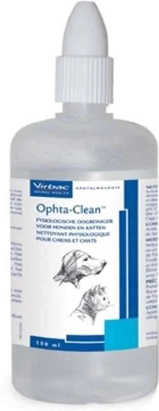 Virbac Ophta-Clean Fysiologische Oogreiniger Voor Honden En Katten 100ml 1 Virbac Ophta-Clean Fysiologische Oogreiniger Voor Honden En Katten 100ml
