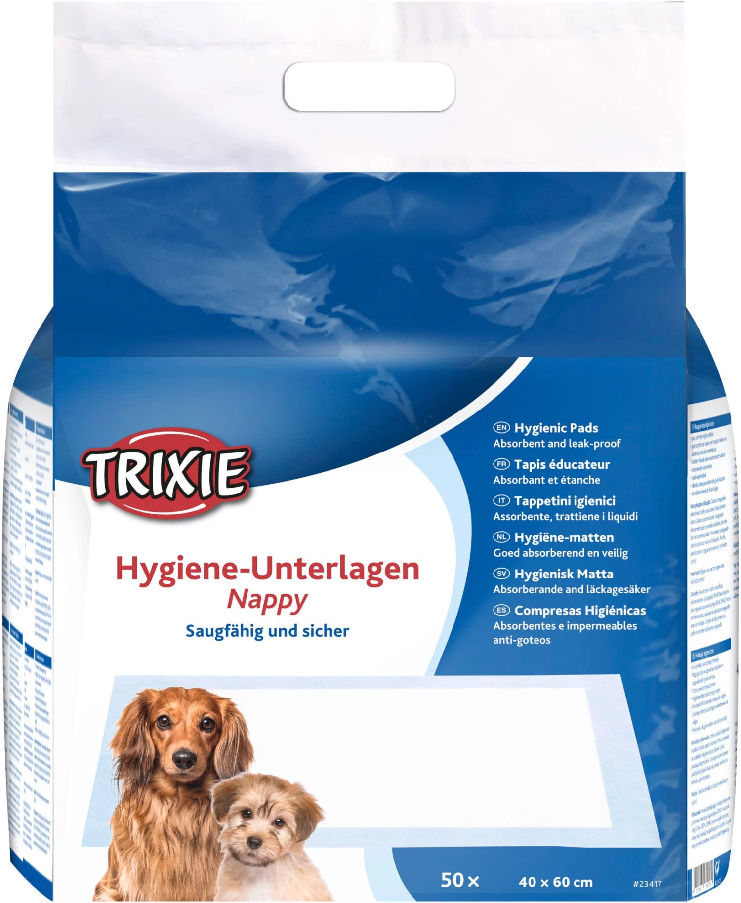 Trixie Hygiëne-onderlegger Nappy 40 × 60 Cm 50 St. 1 Trixie Hygiëne-onderlegger Nappy 40 × 60 Cm 50 St.