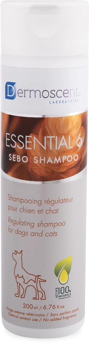 Dermoscent Essential 6 Sebo Shampoo Hond & Kat 200ml 2 Dermoscent Essential 6 Sebo Shampoo Hond & Kat 200ml - Afbeelding 2